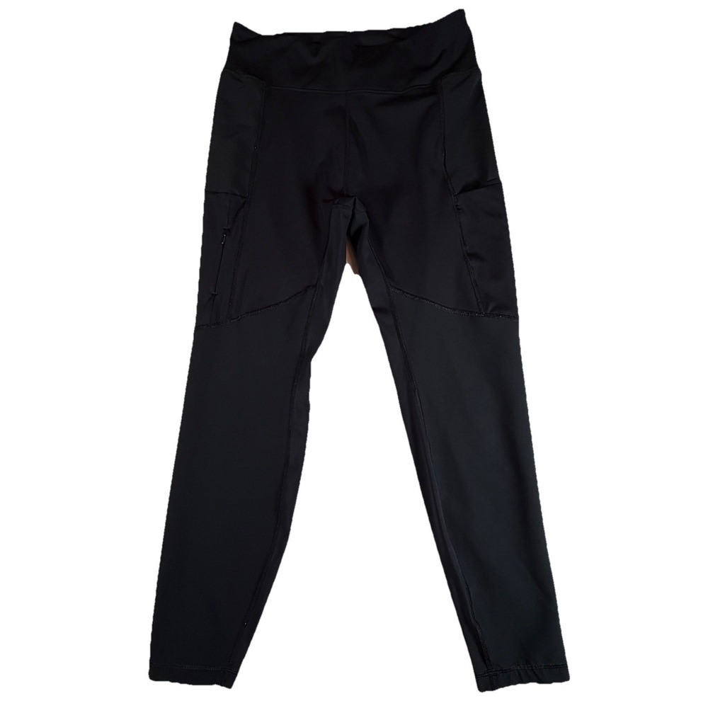 Columbia Women's Sz L Leggings Black Pull-On Activewear Hiking Stretch Pants